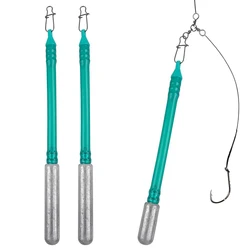 2Pcs Dragging Weights No Snag Sinkers for Bottom Bouncing Catfish Fishing Slip Stick Catfish Dragging Weights Fishing Tackle