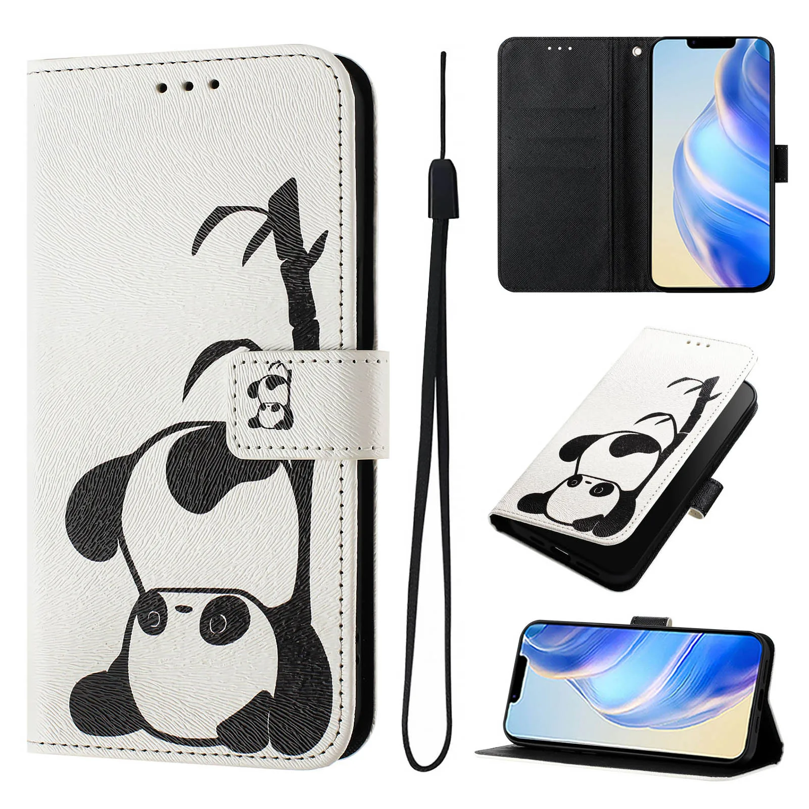 Sunjolly 18 Pattern Phone Case for TCL 50XE 50 Pro NxtPaper 30Z 40 XL 30T 50 LE 502 50XL 50SE Colorful Wallet Case Cover capa