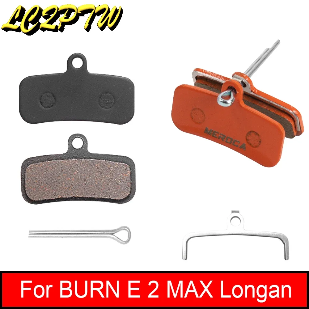 Brake Pads For BURN E 2 MAX Longan Four Piston Hydraulic Disc Brake Pads Electric Scooter for 72V 32Ah BURN E 2 Longan Accessory