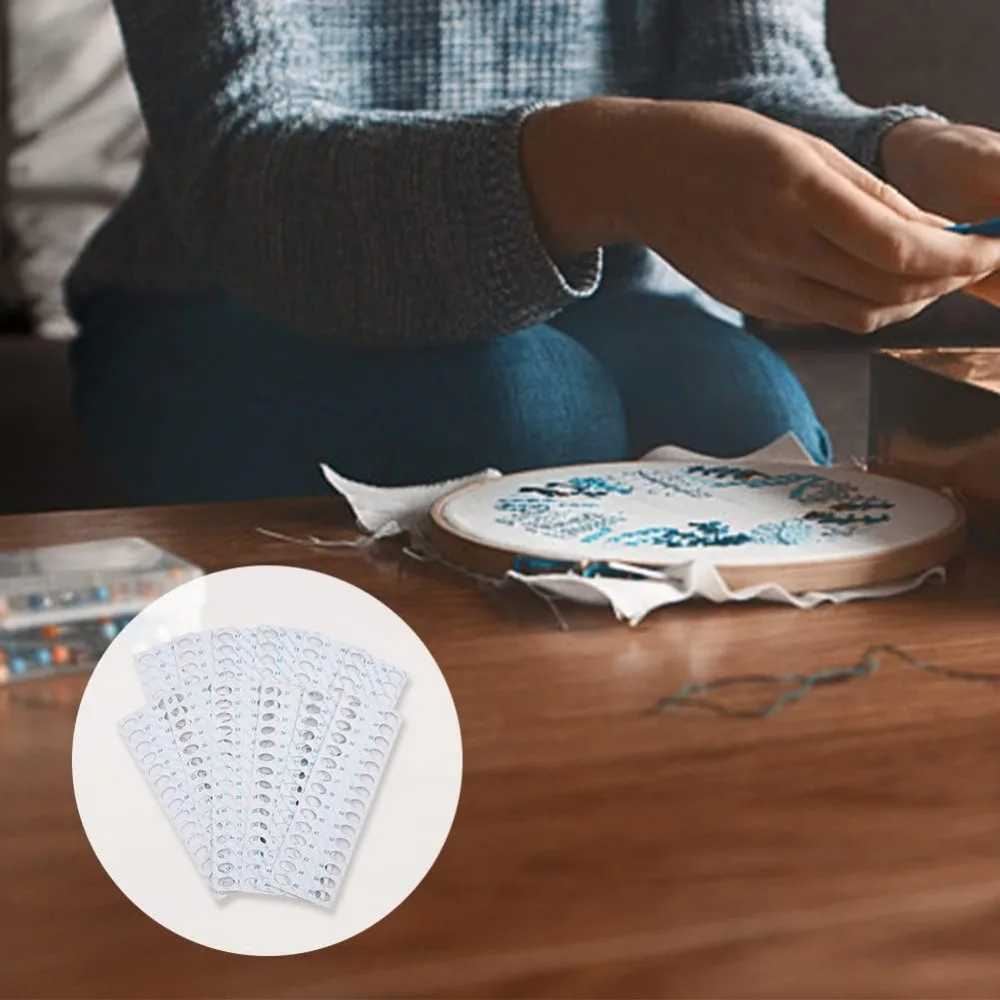 30 個 30 ポジション刺繍糸紙オーガナイザークロスステッチ糸ホルダー収納ツール糸オーガナイザーカード綿用