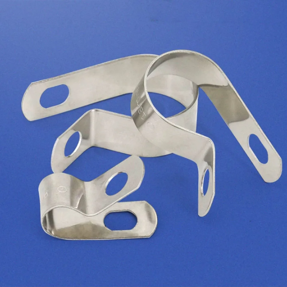 5/10 Pcs Dia 4mm-50mm 304 Stainless Steel R-Type Throat Bracket Pipe Buckle Water Oil Pipe Clamp