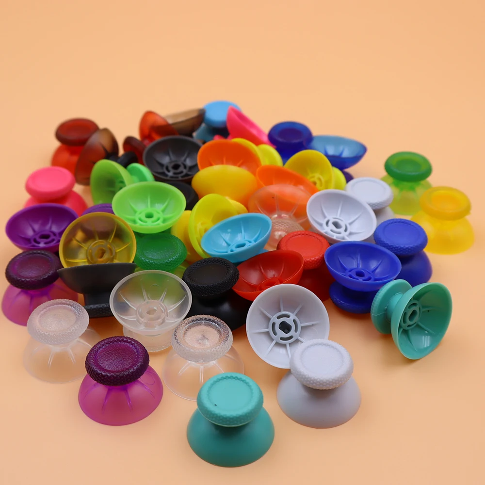 TingDong 2 قطعة لوحدة تحكم سنوي PS5 ثلاثية الأبعاد التناظرية Thumb Sticks قبضة عصا التحكم غطاء ThumbSticks غطاء استبدال