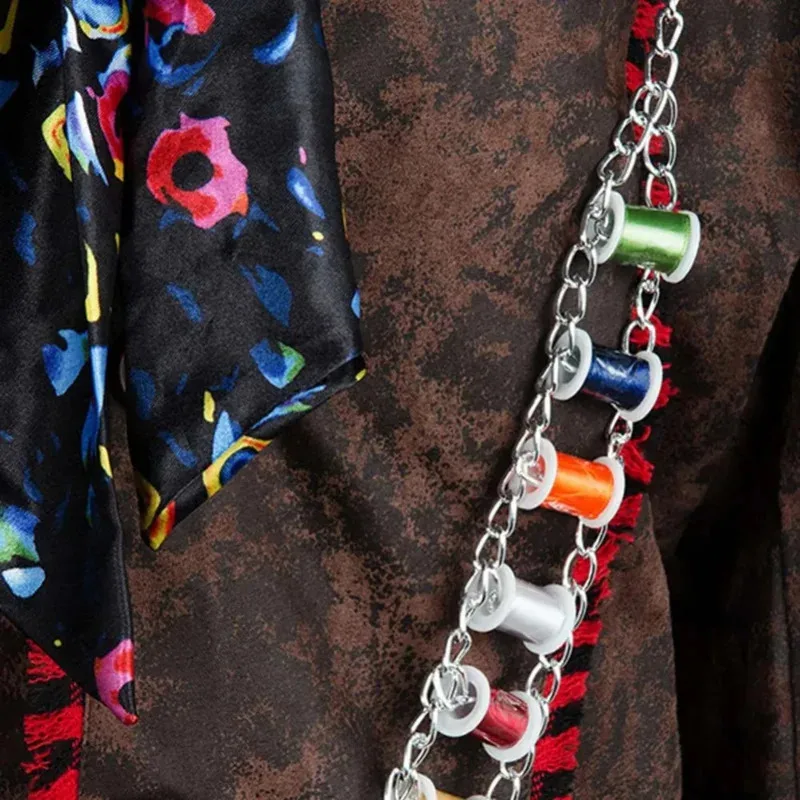 DY20 أليس فيلم في بلاد العجائب جوني ديب جنون تأثيري حتر زي سترة السراويل التعادل دعوى 225FM7BT هالوين أزياء تنكرية