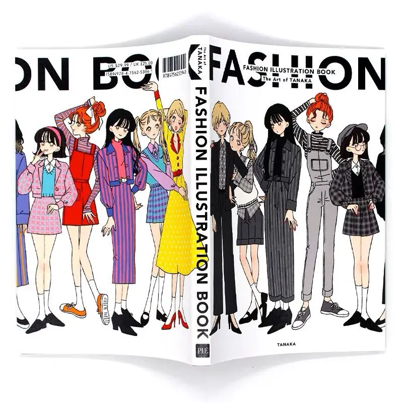 

English Version Japan Illustrator Fashion Illustration Book Illustrated Collection Of Japanese Fashion Clothing Album Art Book