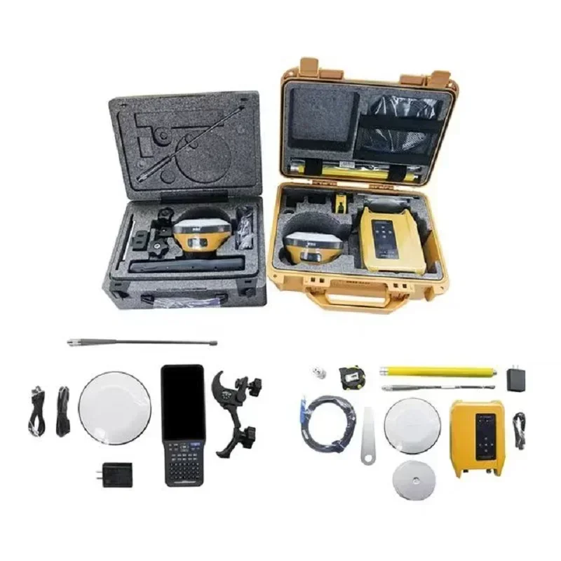

V200 Base and Mobile Station, Combinatio Dual-band GNSS GPS RTK Measuring Instrument, New-generation IMU