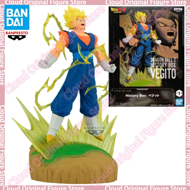在庫あり-100-オリジナルバンダイバンプレストドラゴンボールヒストリーボックスベジット-pvc-17-センチメートルアニメ置物コレクタブルモデルおもちゃ