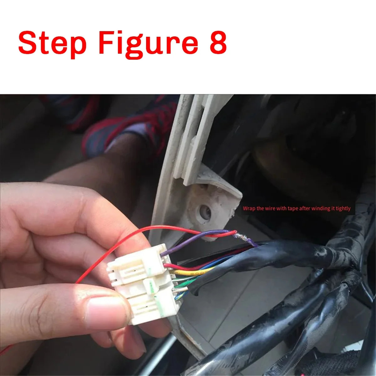 

X46A_Car AUX Audio Cable 8 Pin Female+Male Cable for Nissan Teana JK230