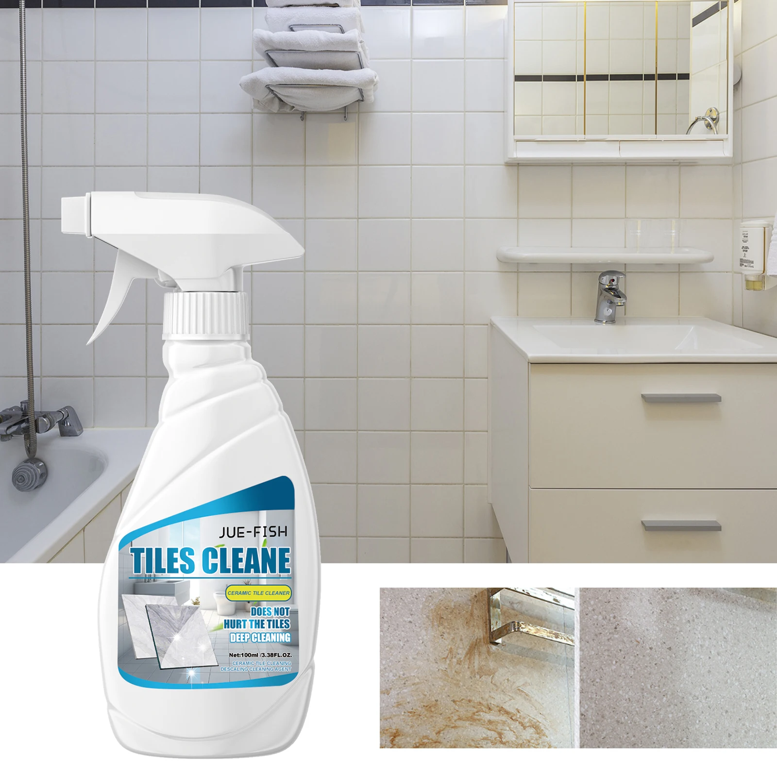 Stone Stain Remover Effectively removes oxidised rust, polishes and cleans all types of stone floors Household Cleaner