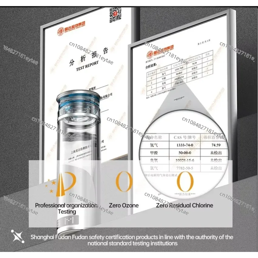 2025 Factory Direct Portable Hydrogen Rich Water Cup 6000&9000 PPB Rechargeable Hydrogen Water Generator Bottle