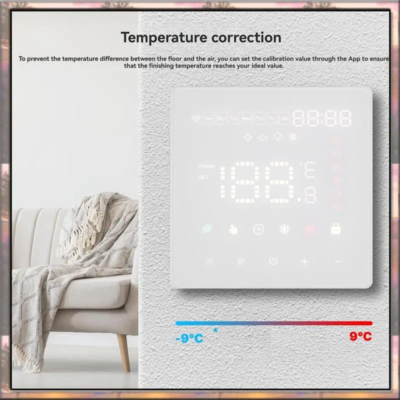 

BAAZ HOT Tuya Wi-Fi термостат умный электрический регулятор температуры подогрева пола переключатель поддержка дистанционного управления через приложение Alexa голосовое управление