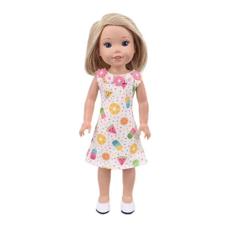 Doll Clothes Dress Skirt Shoes Hat Glasses For 14.5 Inch Nancy American Doll&32-34Cm Paola Reina Doll Our Generation Girl`s Toy