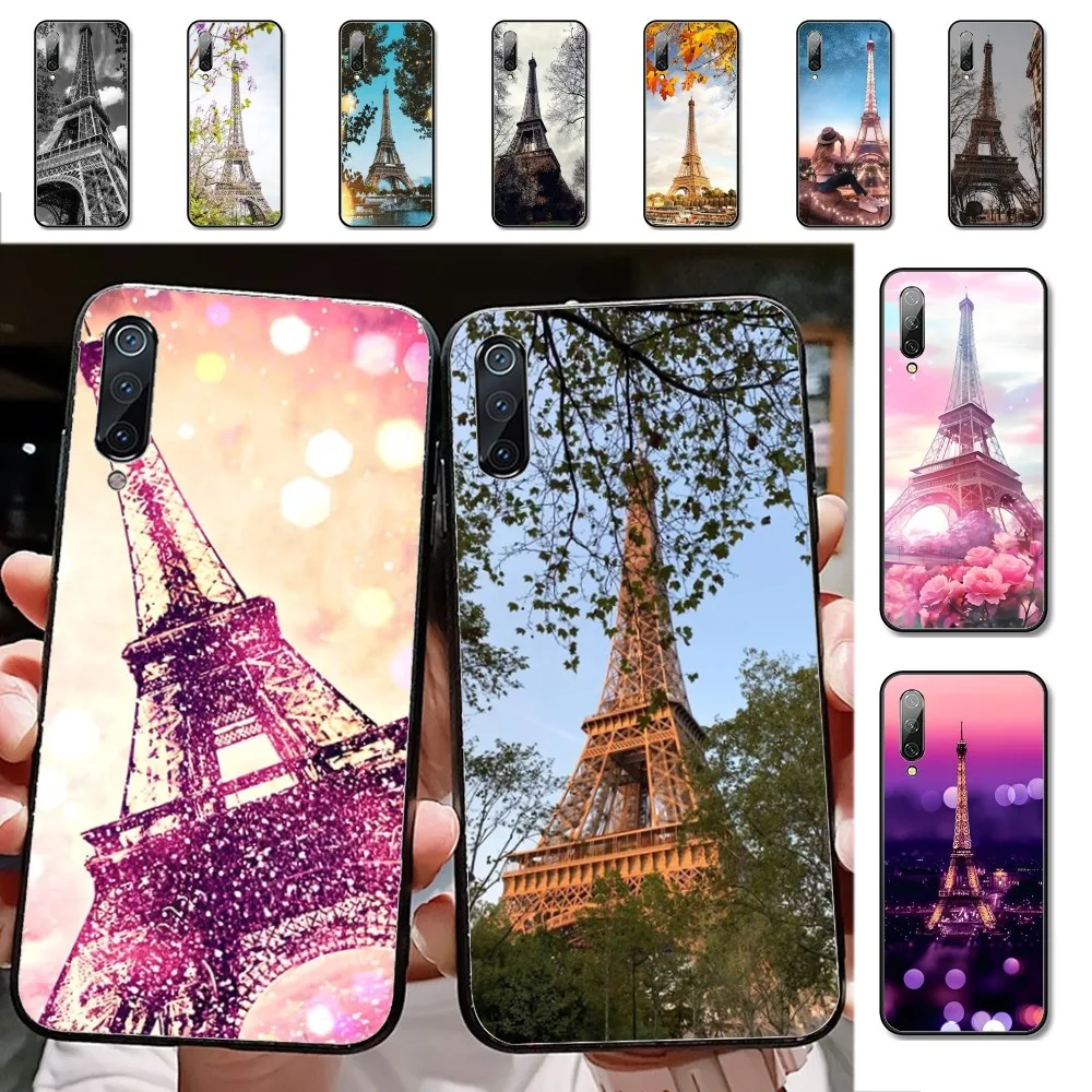 Capa de telefone Paris Torre Eiffel para Xiaomi, Mi 5X, 8, 9, 10, 11, 12 Lite, Pro, 10T, PocoM3 Pro, Note 10 Pro Lite