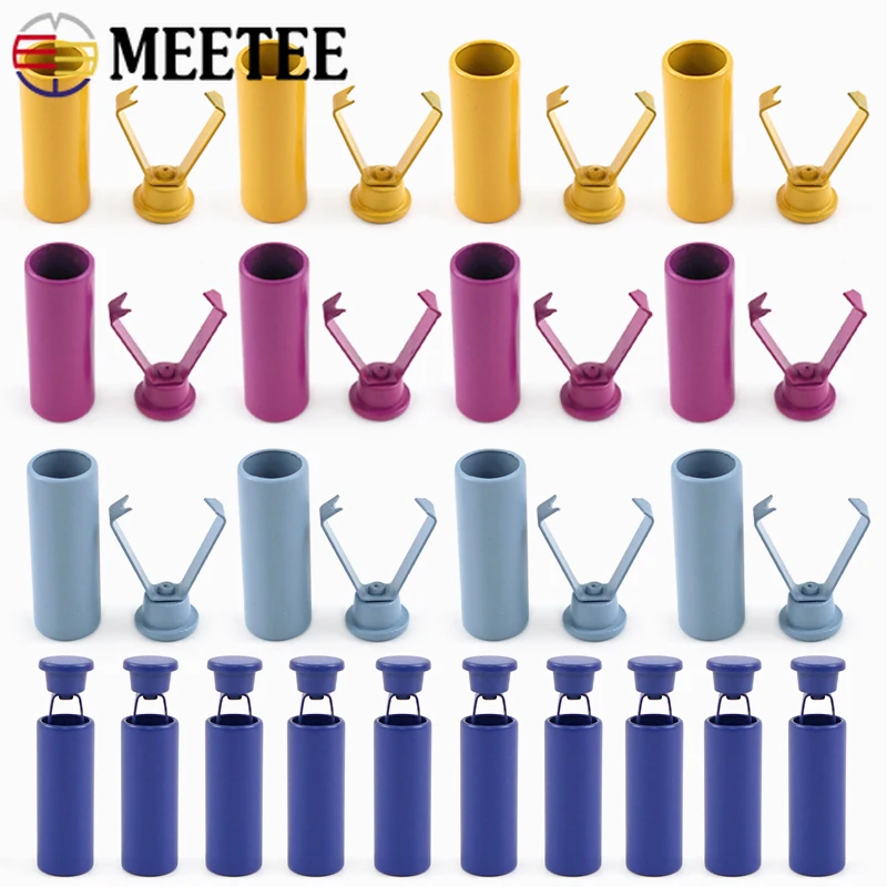 

20/30/50Pcs 20mm Colored Metal Stopper Garment Cap Cord Lock Hanging Bell Lanyard Tail Button Pendant Pants Hoodie Accessories