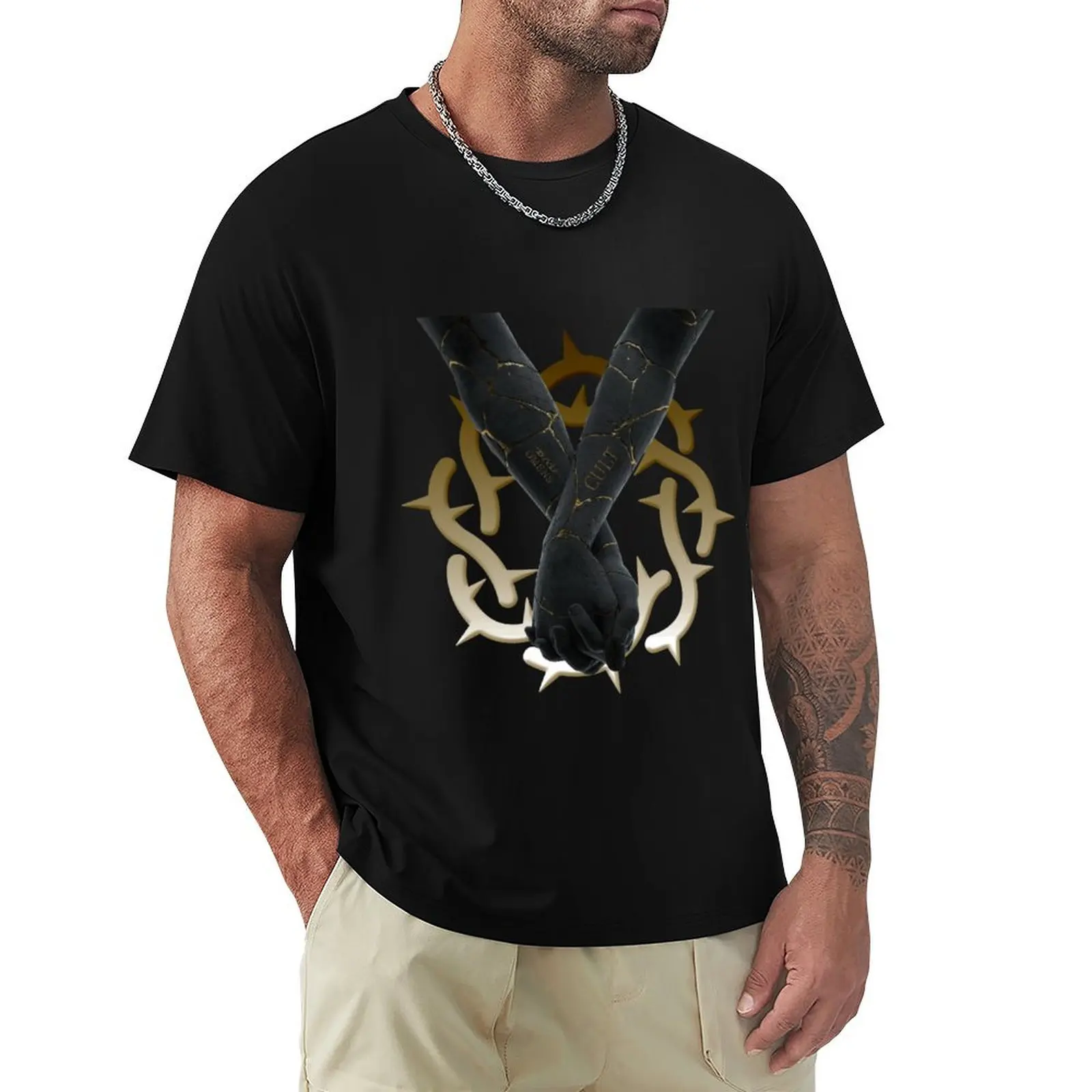 

Bad Omens is an American metalcore T-Shirt Large Size Loose Casual Tee
