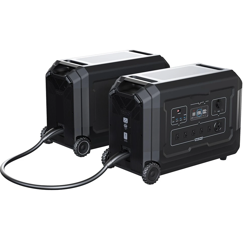 10Kw Home Camping Power Station Battery Bank Rechargeable Energy System 4000 Watts Power Station 110 Volt Solar Generator