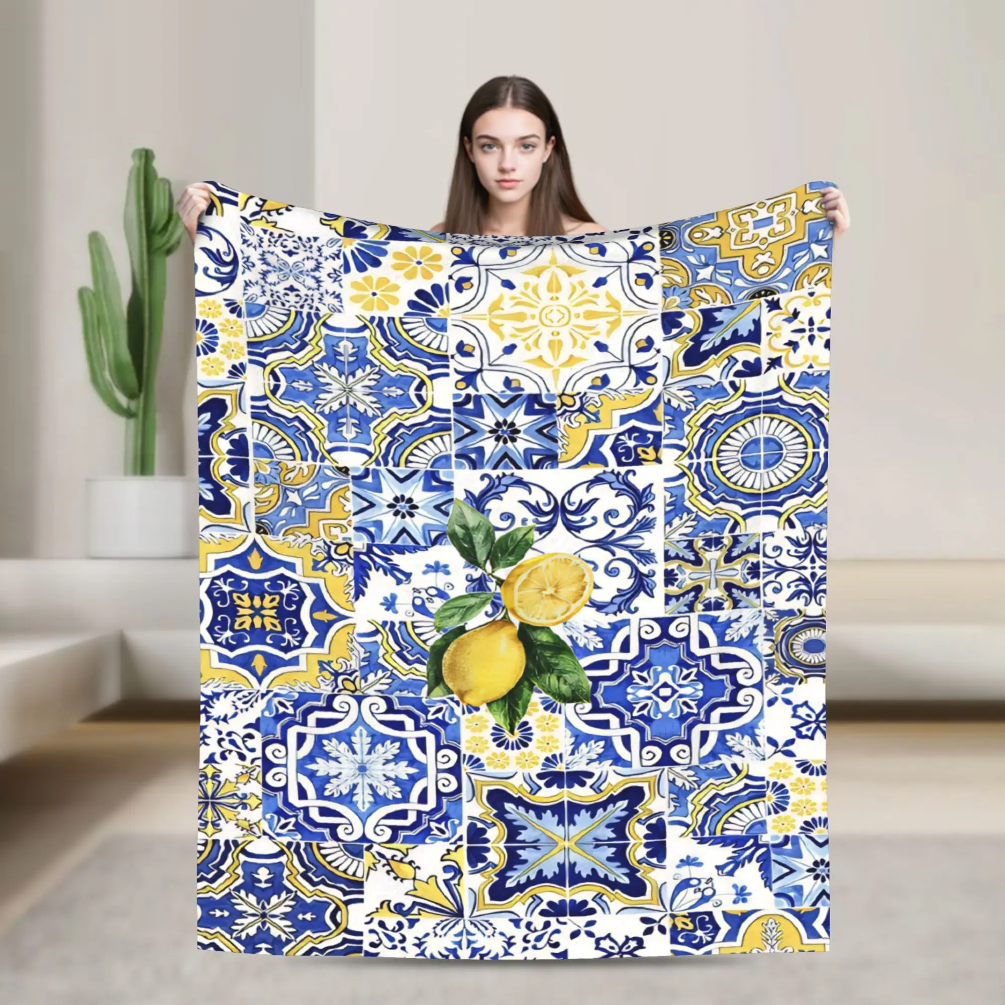 Lemon Sicily Rectangle Blankets Ultra-Soft Flannel Comfortable Gifts  Throw Blankets Quilt