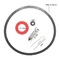 Kit de reparación de carburador, aguja y junta de cuenco de asiento, reemplazo para carburadores V40, V50, VM80, H30, VM100, HMSK, 5 uds.
