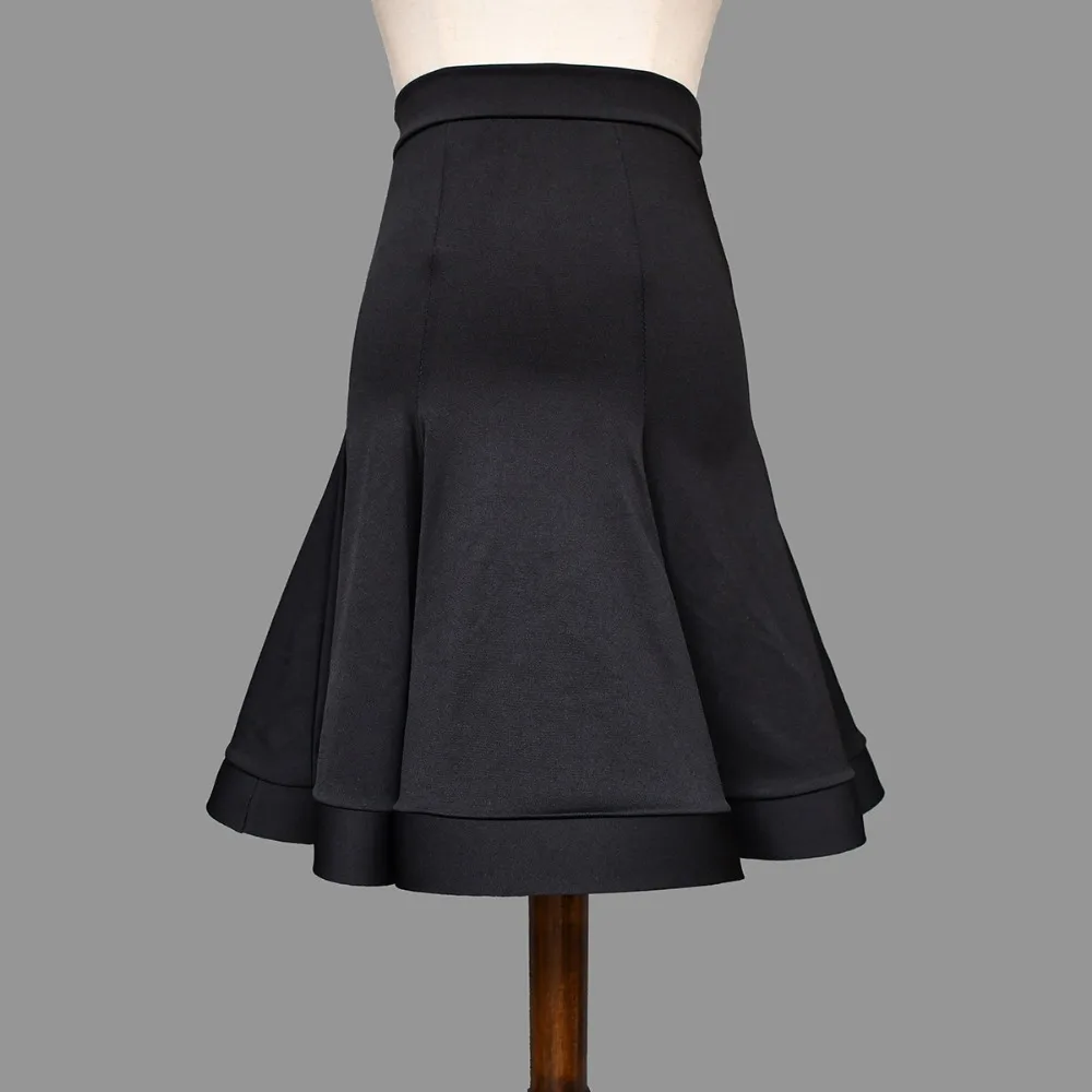 Women's Latin Dance Fishbone Half Skirt - Rumba Samba Dance Skirt for Women Training Dress Performance Wears