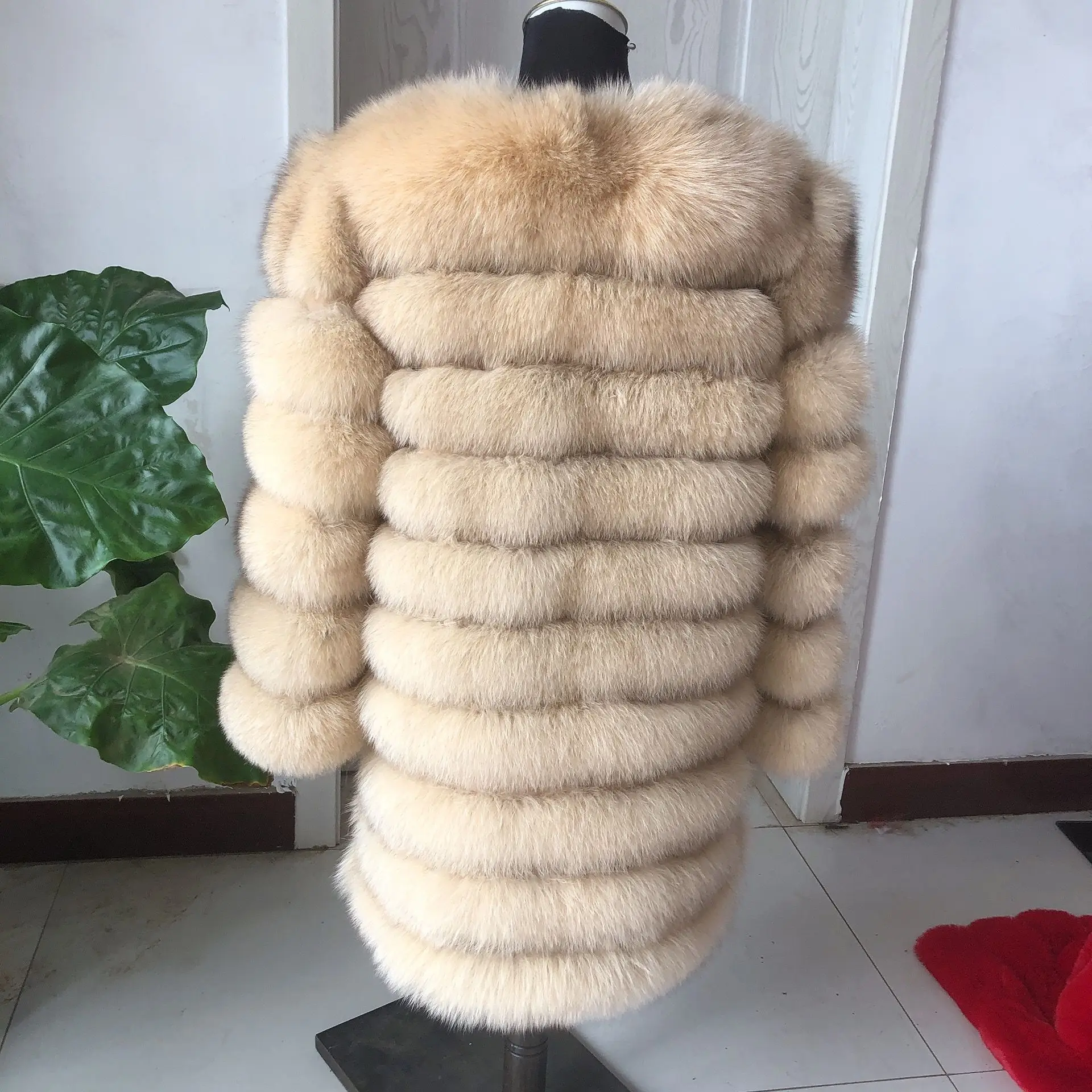 Winter fox fur coat women long real fox fur coat luxury woman fox fur jacket genuine fox fur coat raccoon fashion women warm coa