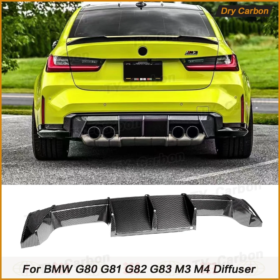 

MP Rear Diffuser Dry Carbon Fiber Accessories Rear Bumper Diffuser Lip Splitter for BMW G80 G81 M3 G82 G83 M4 2021-2023 Body kit