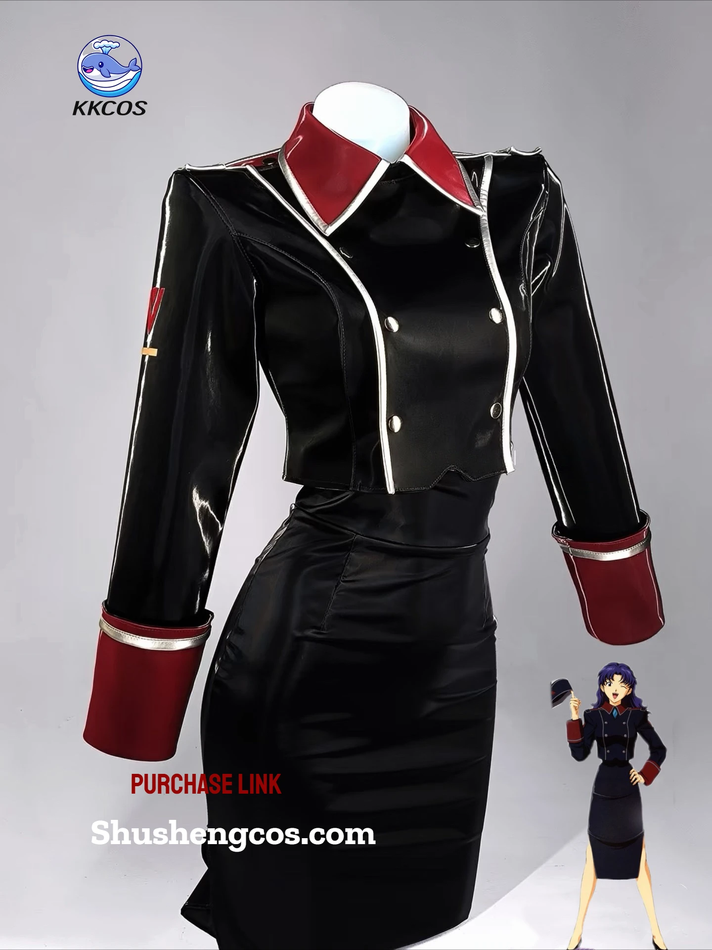 Seria Cosplay: Kostium Cosplay EVA Misato Katsuragi, Uniform Kapitana, Strój KKcos