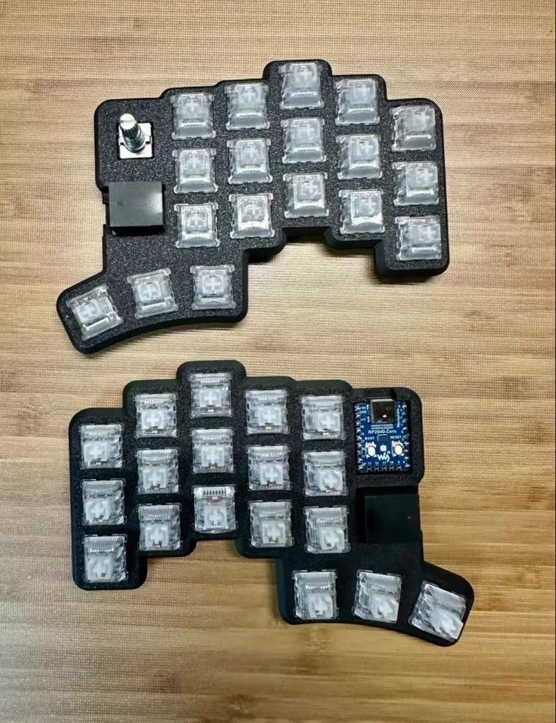 Imagem -03 - Corne Cheapino Split Kit de Teclado Mecânico Suporta Frasco Qmk com Fio Modo Único Hot Swap Ergonômico Jogos 36 Chaves