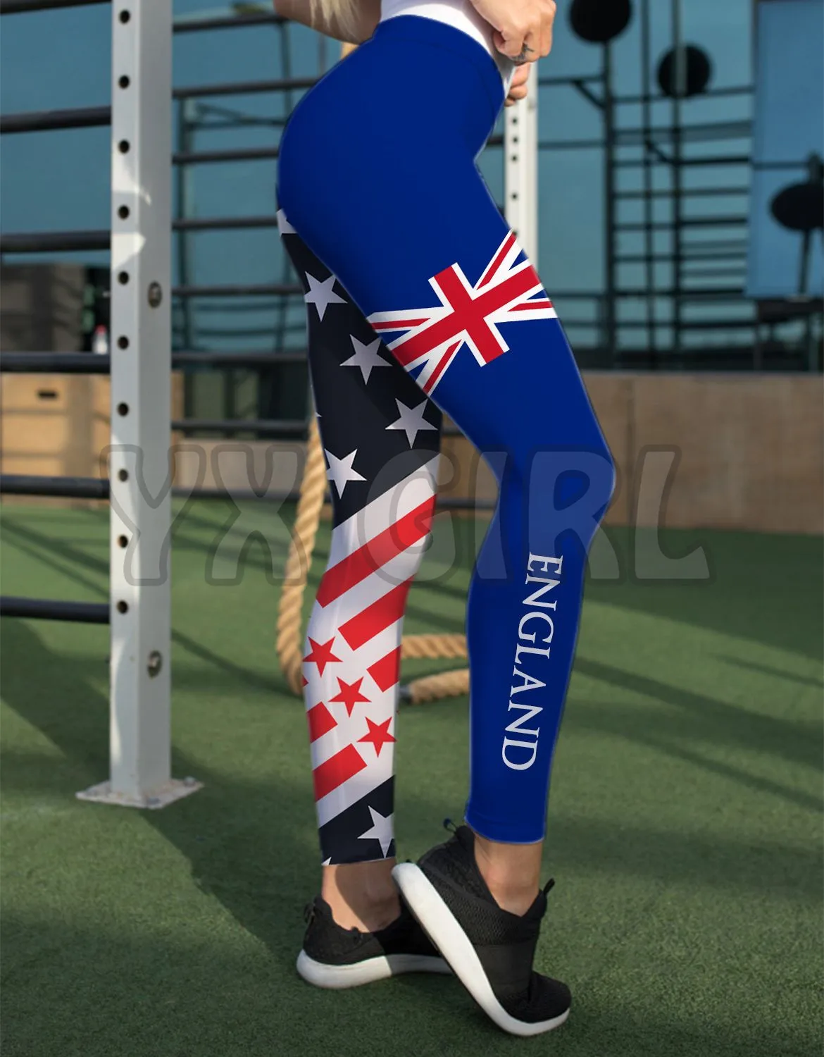 Slowakije/Puerto/United Kingdom Leggings 3d Overal Bedrukte Leggings Sexy Elastische Vrouwelijke Skinny Leggings Gothic Yoga Legging