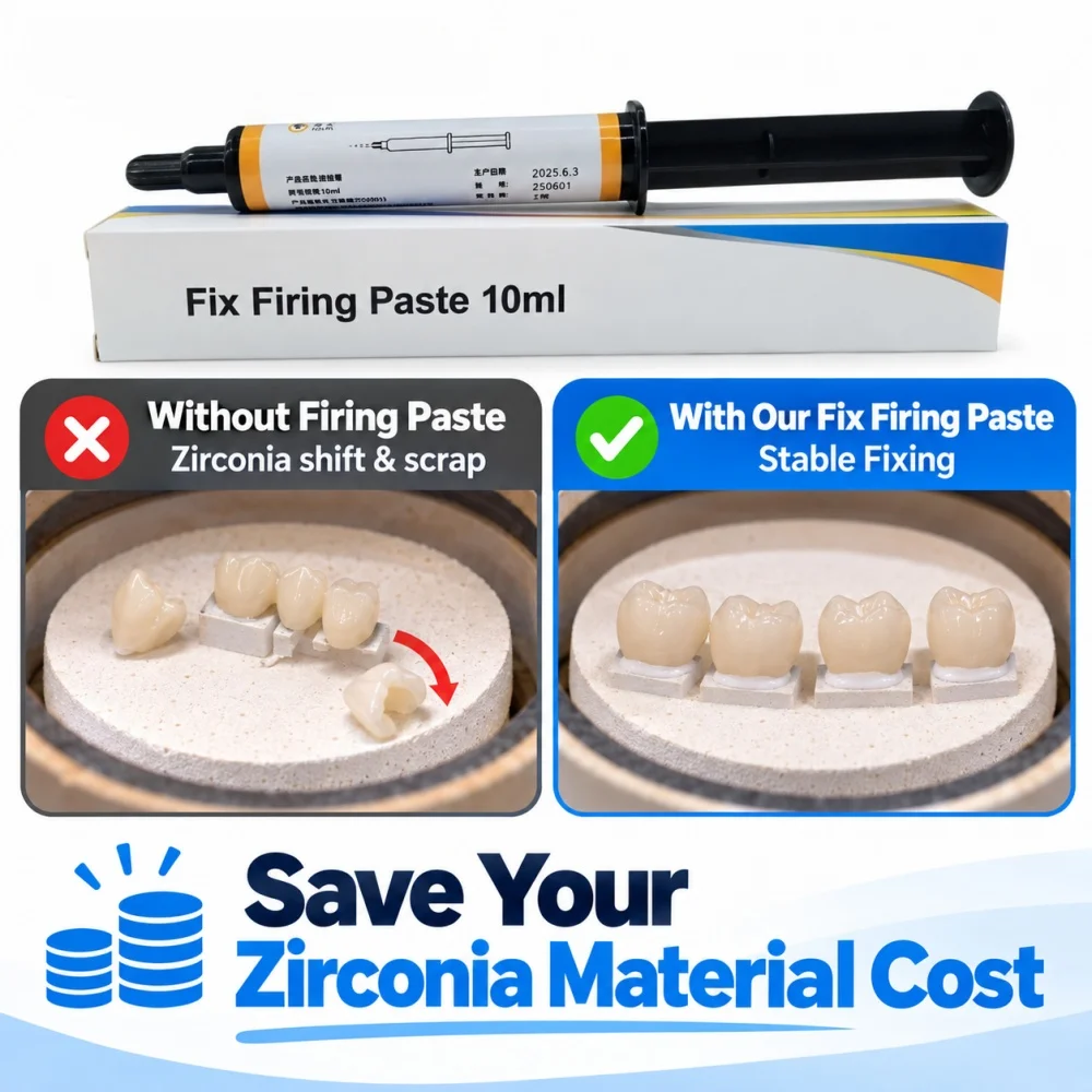 5-30PCS Dental Fix Firing Paste Zirconia Sintering High Temperature Resistant for Dental Lab Crown Veneer Bridge Restoration