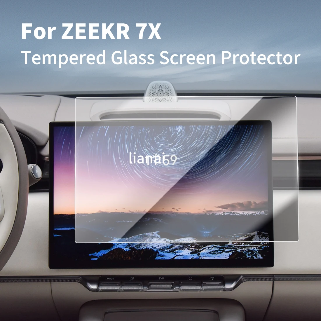 

Carplay Screen Protector Tempered Glass Protective Film Navigator Car Stickers Accessories For 24 ZEEKR 7X