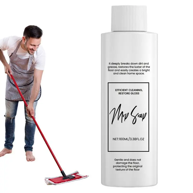 Floor Soap For Mopping 100ml Floor Cleaning Liquid For Mops Household Supplies Multi-Purpose Liquid Cleaner Hardwood Care