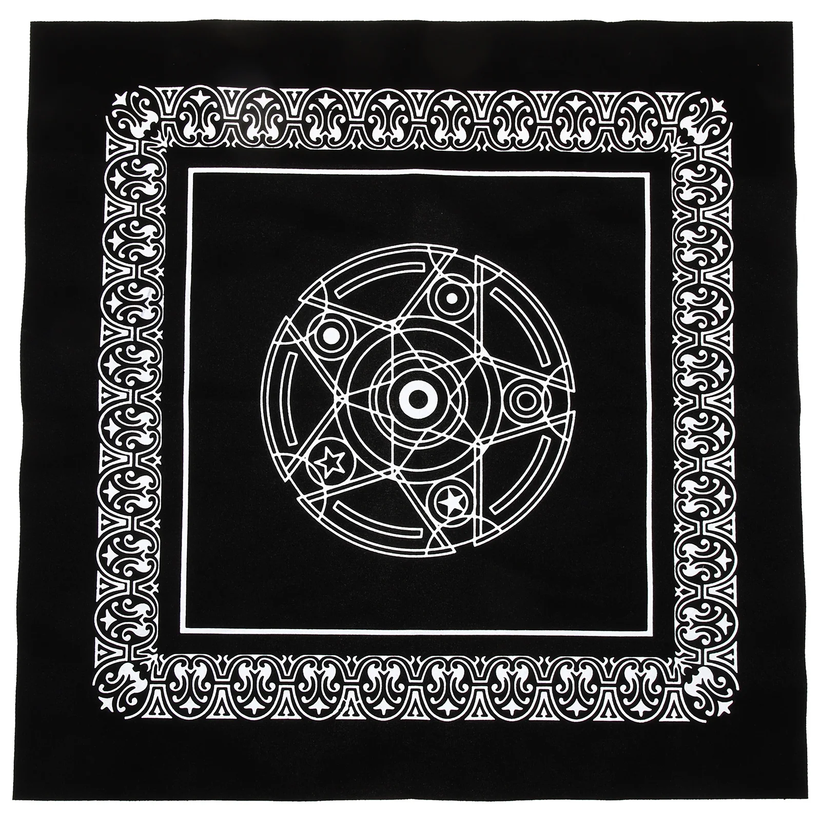 

Pentagram Divination Tablecloth Foldable Tarot Cloth Decorative Altar Cloth Indoor Outdoor Spiritual Ritual Table Cover Party