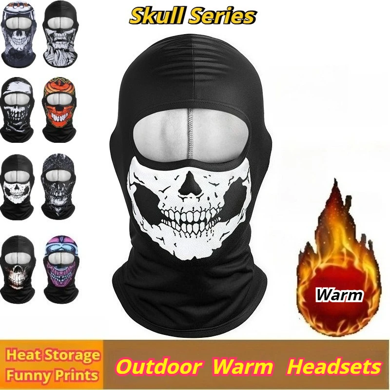 

Winter Outdoors Motorcycle Riding Hat Warm Mask Three-dimensional Neck Protection Windproof Cold Hood Call of Duty Scarf Caps