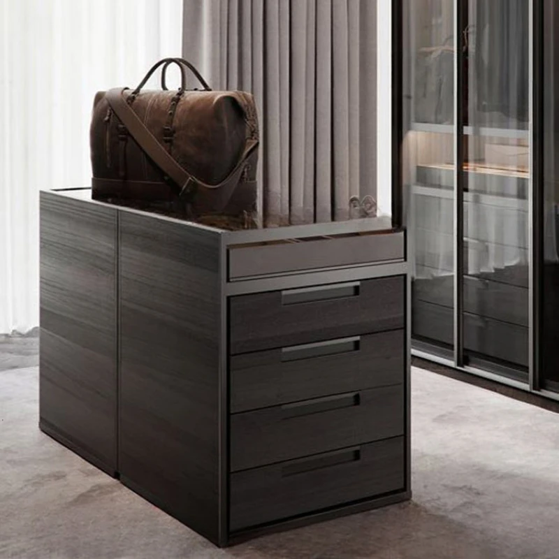 

Small cloakroom island cabinet, light luxury drawer cabinet, locker