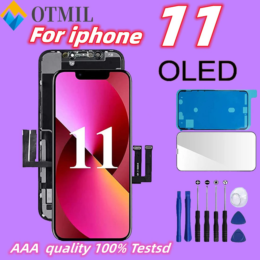 

100% tested Best Choice OEM LCD for iPhone 11 Display Screen With 3D Touch Digitizer Assembly No Dead Pixel Replacement