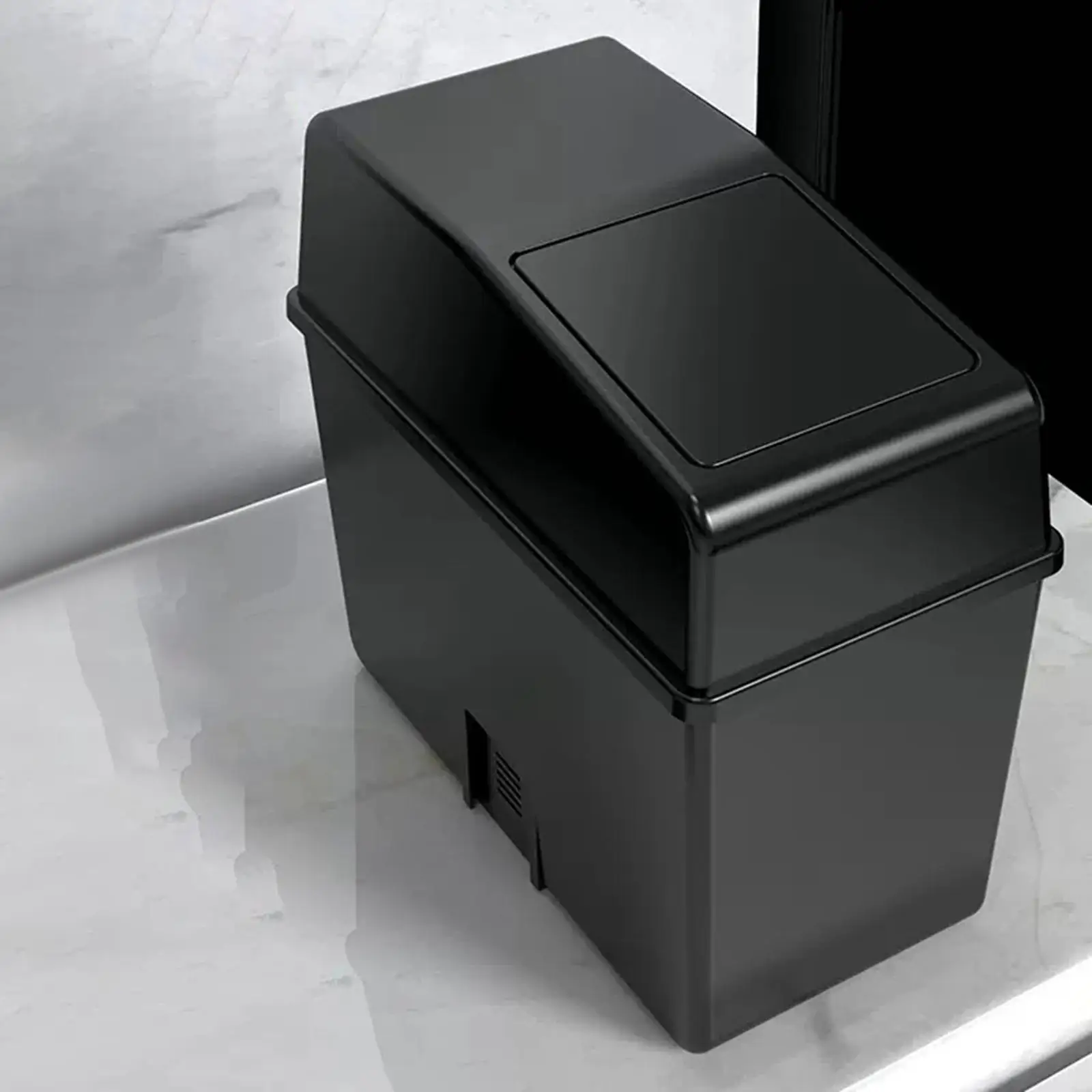 Garbage Bin Storage Organizer Kitchen Car Trash Can with Lid Garbage Can Trash Bin for Outdoor Trucks Camping Automotive RV