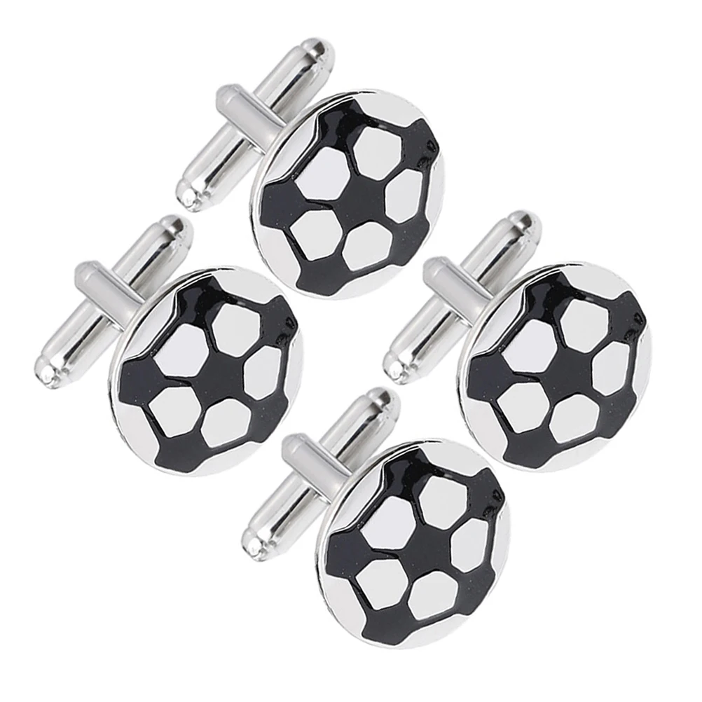 

4 шт. футбольные запонки, медные пуговицы для рубашки для мужчин, свадебные футболисты, аксессуары для спортивных вечеринок, элегантный дизайн