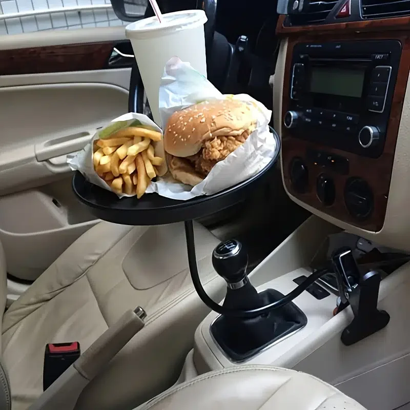 

Adjustable Car Cup Holder Drink Coffee Bottle Organizer Accessories Food Tray Automobiles Table For Burgers French Fries