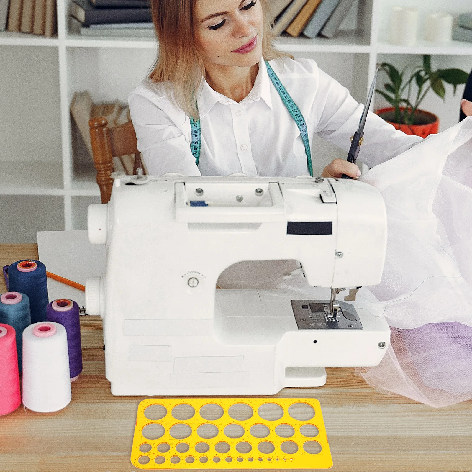 

Drawing Template Circle Maker Ruler Geometric Stencils Measuring Scale Line Multi Functional Precision Architect Engineering