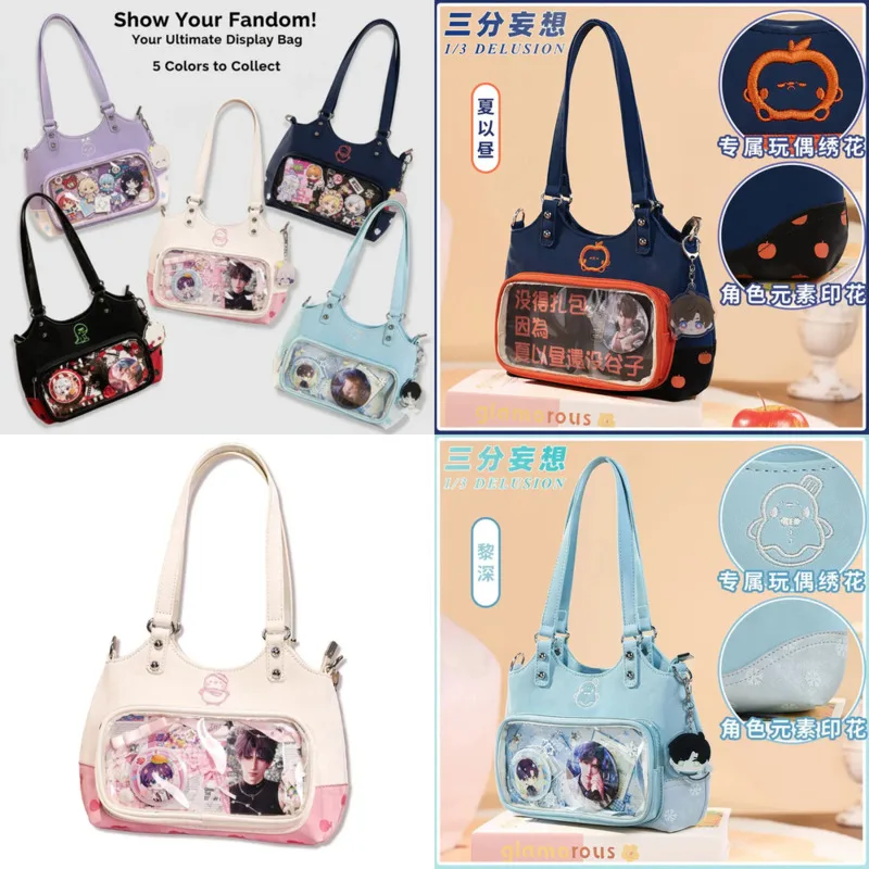 

Anime Itabag Love And Deepspace Y2K Cos Caleb Rafayel Zayne Sylus Aster Bag Transparent Display Crossbody Shoulder Tote Bag New