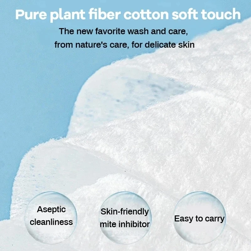 100 Spot Cotton Soft Towel Disposable Face Towel Thickened Makeup Cotton Dry and Wet Makeup Remover Face Towel Extraction Type image 5