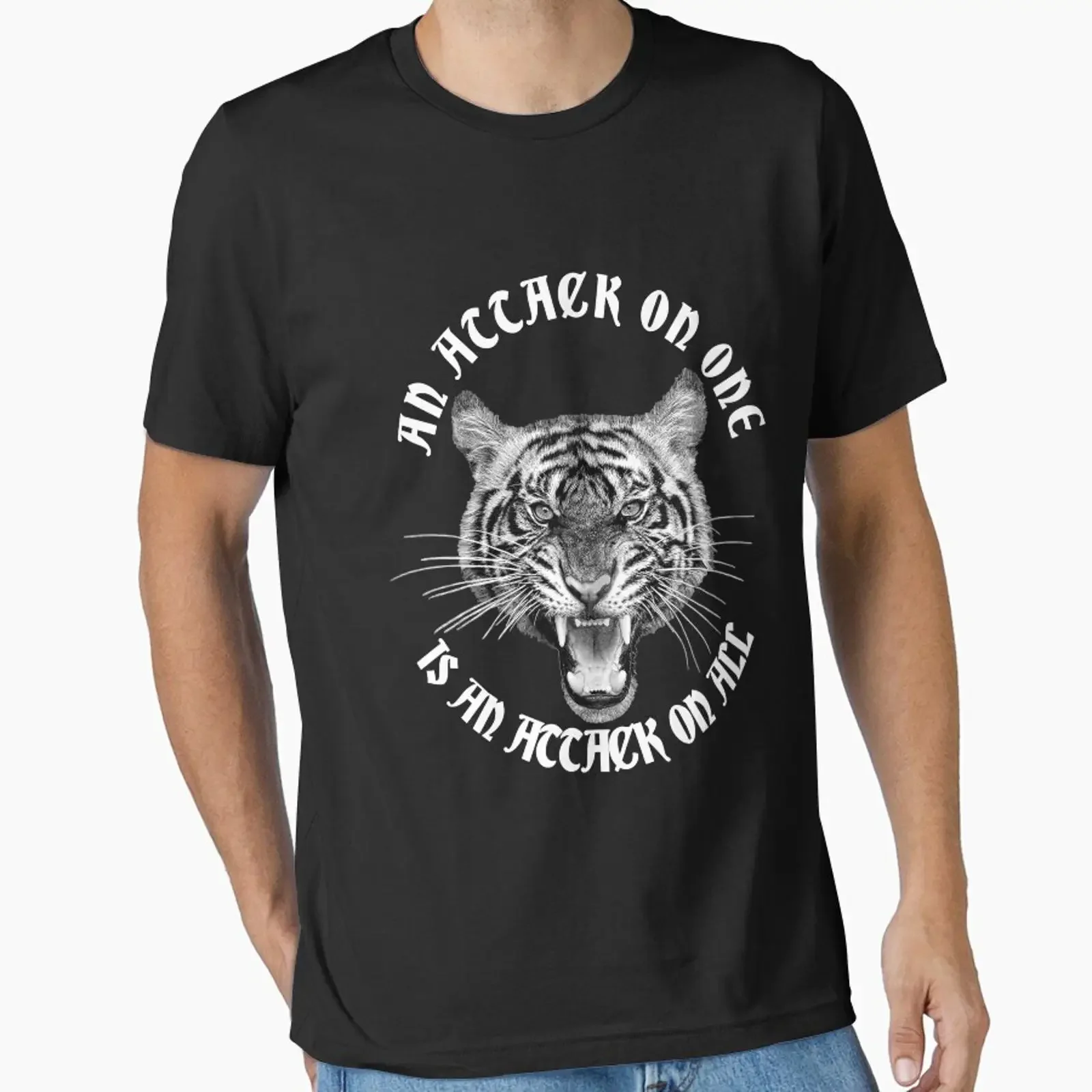 Tiger Attack designed and sold by theheadshed vintage Washed Casual Versatile Stylish Comfortable designer clothes