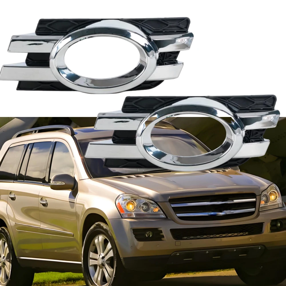 

2Pcs Car Front Bumper Fog Lamp Grille Right& Left For Mercedes-Benz GL Class X164 2007-2009 1648800724 1648800824 Auto Parts