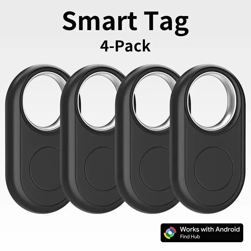 

4-PACK локатор позиционирования на дальній выезде работает с приложением Google's Find Hub, метка для отслеживания местоположения, поиск домашних животных для Pixel Xiaomi Moto GMS