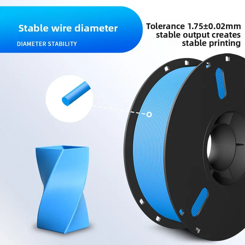 3D printer parts PLA consumables, high-speed printer consumables 3D printing consumables 1.75mm, 1kg per roll,