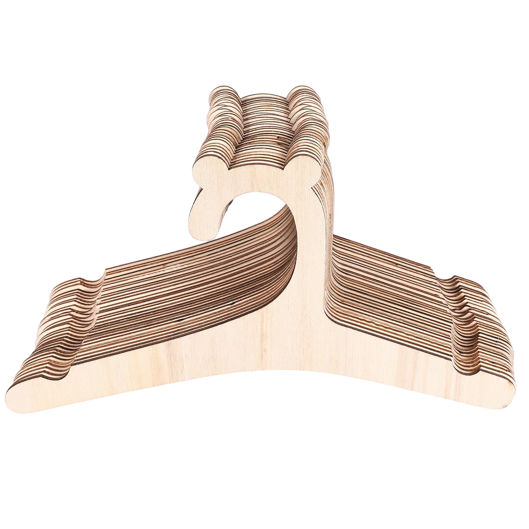 

ABWP-30 Pcs Wooden Hanger For Baby Clothes Natural Wood Hanger For Baby Clothes Hanger Rack Room Nursery Decor For Kids