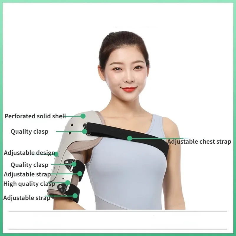 Adjustable Humerus Fracture Fixator Brace Upper Arm Broken Shoulder Injury Rehabilitation Support Splint Breathable Lightweight