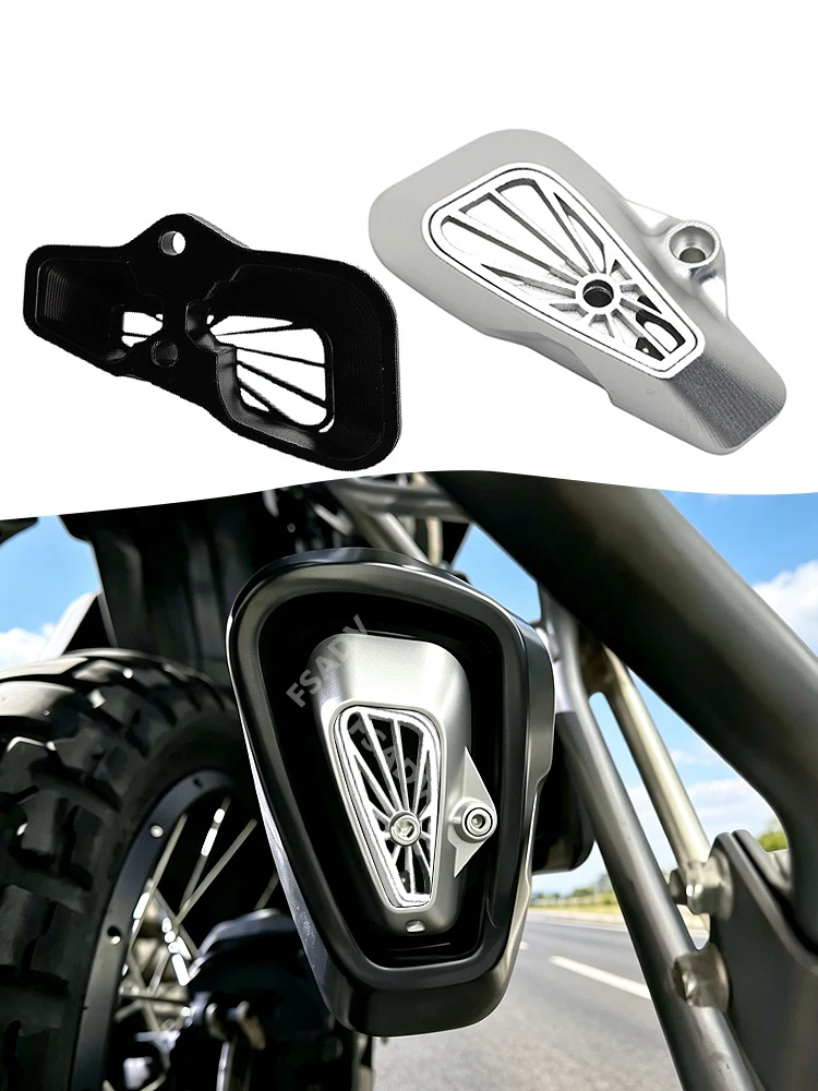 450MT Exhaust Decorative Cover Exhaust Pipe Cover For CFMOTO 450 MT CF450MT 2024 2025 Decorator Exhaust Port Protective Cover