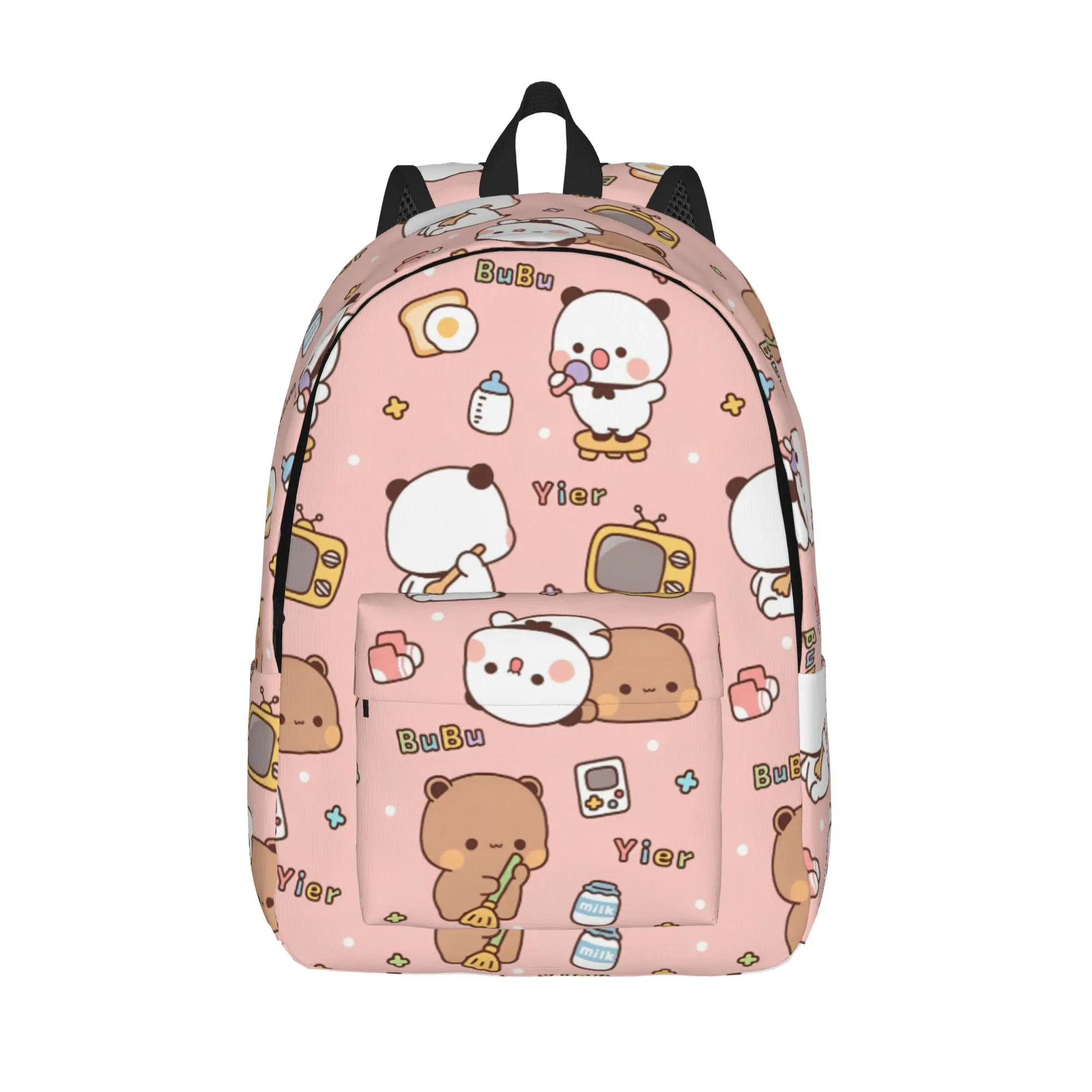 

Bubu Dudu Panda Bears Cartoon Backpack for Men Women Fashion High School Work Daypack Cute Art Laptop Shoulder Bag Gift