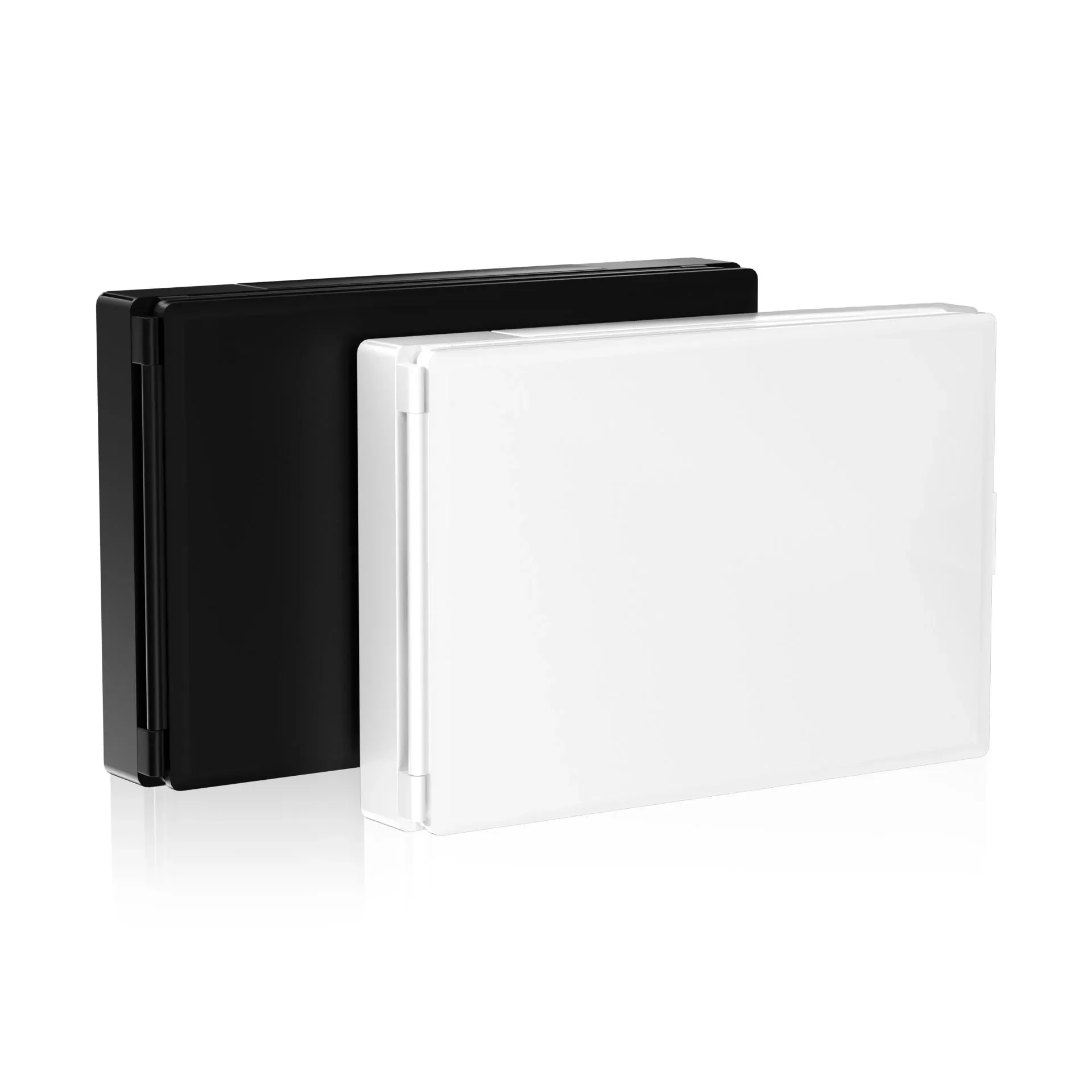 Espelho de maquiagem dobrável de parede de 5 vias com luz LED Espelho cosmético de corte de cabelo automático, espelho de maquiagem para corte automático