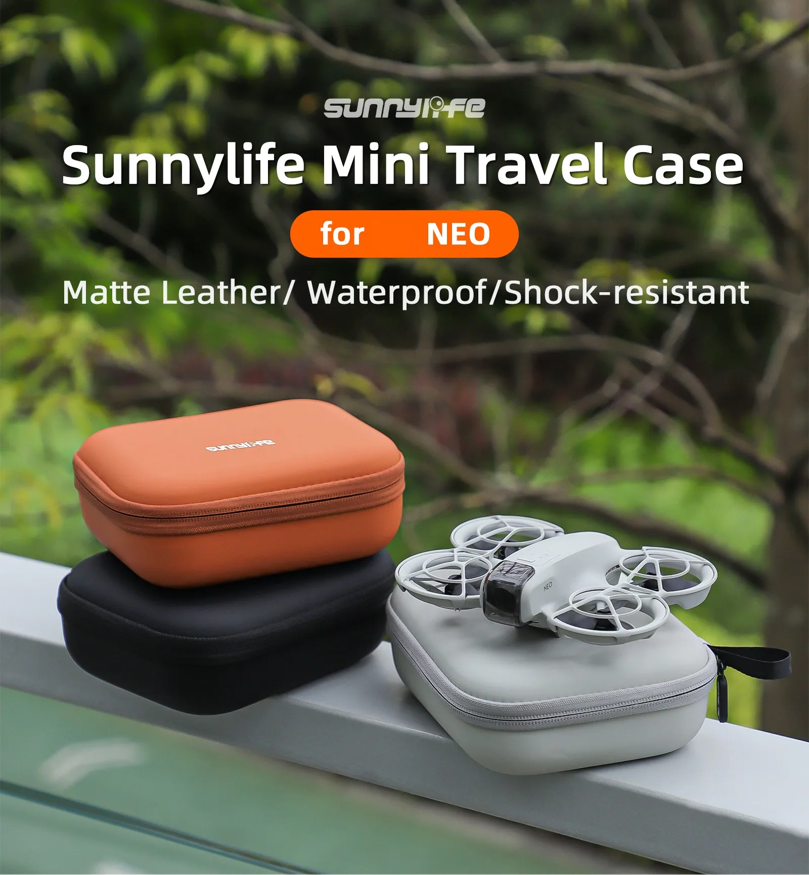 Compact and Portable EVA Handbag Box for DJI For NEO Sunnylife Waterproof Storage Solution with Accessory Tray